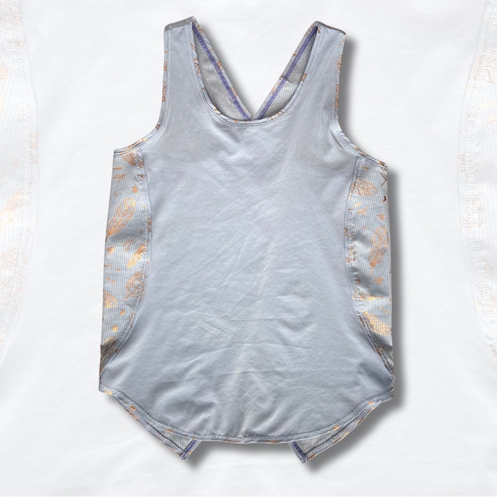 Ivivva Gray Tank with Gold Pattern